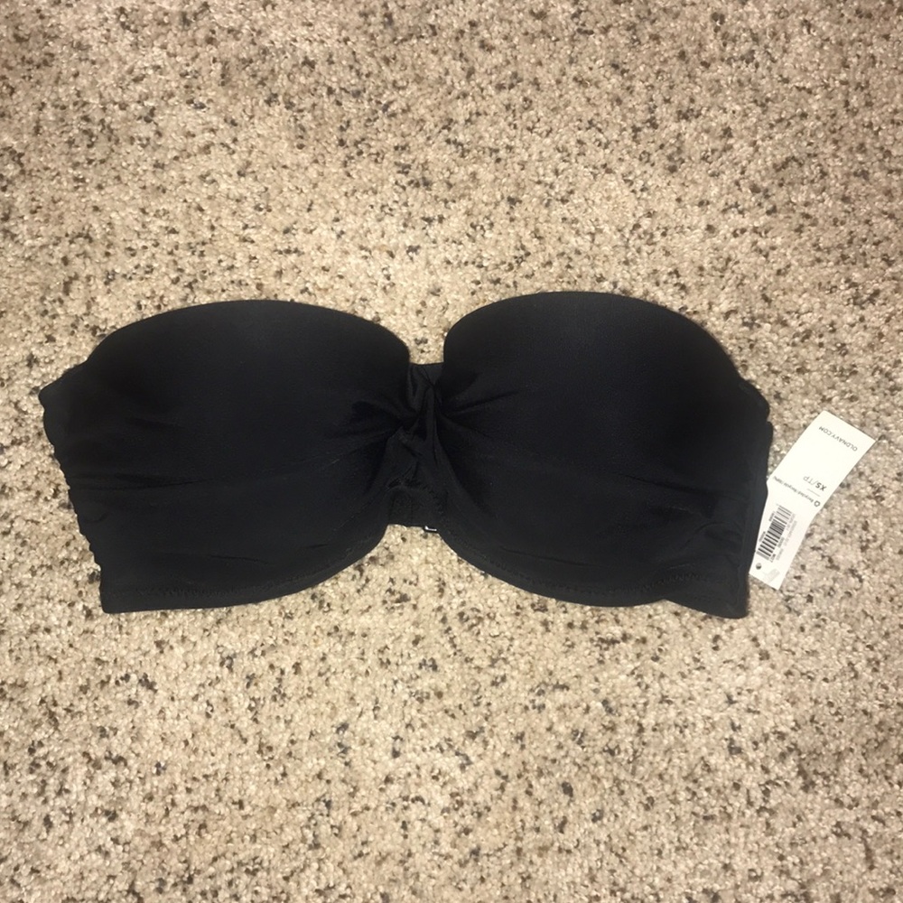 Black strapless bikini top - Picture 1 of 5